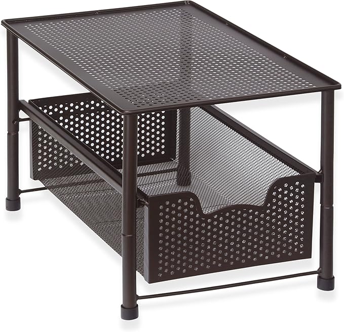 Simple Houseware Stackable Under Sink Cabinet Sliding Basket Organizer Drawer by SimpleHouseware
