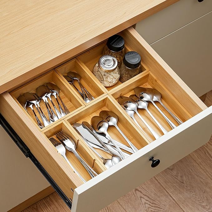 Fabsome Drawer Organizer, Small Wooden Container Tray - Image 5
