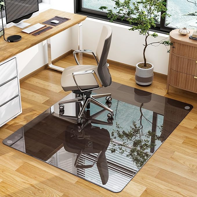 GLSLAND 46" × 55" Chair Mat – Durable Office Chair Mat on Carpet by GLSLAND