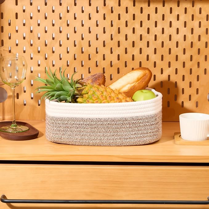 Small Storage Baskets for Organizing | Closet Organizer Bins | Shelf Toy Basket - Image 5