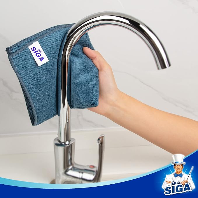 MR.SIGA Microfiber Cleaning Cloth, Size: 13.8" x 15.7" - Image 6