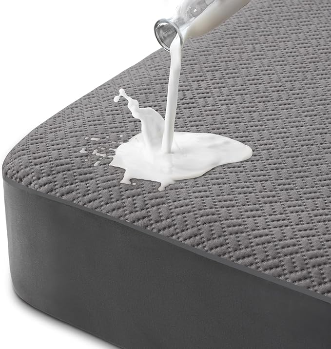 Hanherry 100% Waterproof Mattress Protector Twin Size by Hanherry