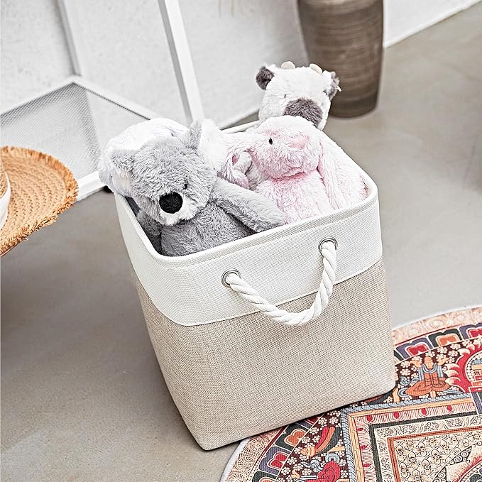 Cube Storage Bins, Collapsible Fabric Storage Cubes Bins, 11 Inch Cube Storage - Image 3