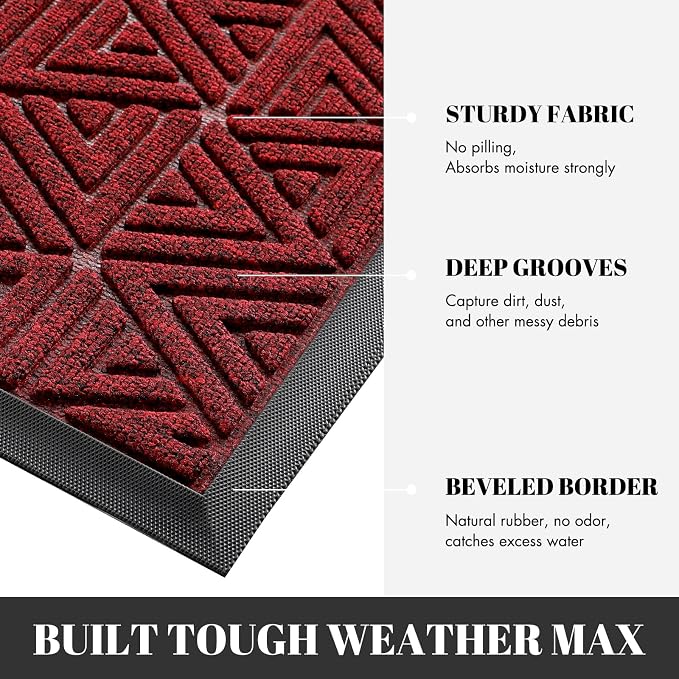 Yimobra Front Door Mat Outside Entrance 72 x 24, Waterproof and Washable - Image 4