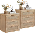 LEYAOYAO Rattan Night Stand Set of 2 by LEYAOYAO-Findtheshiningpointofyourideallife%EF%BC%81