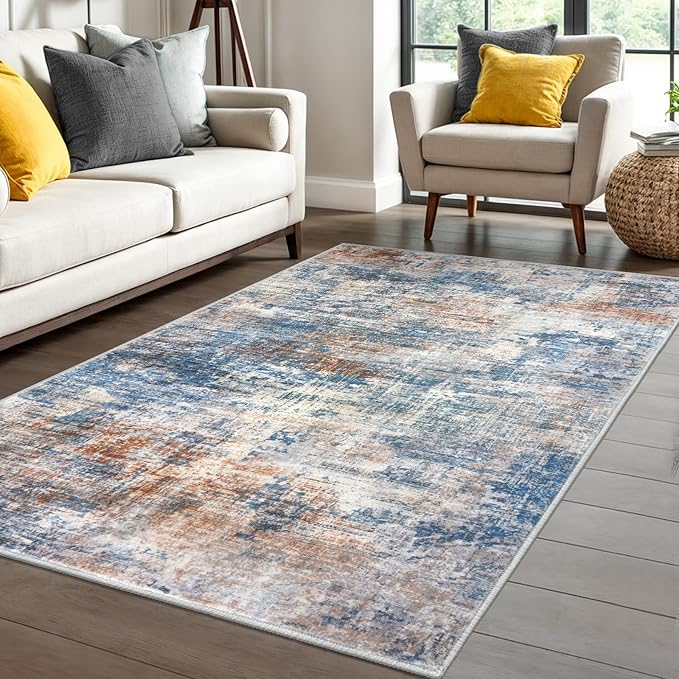 IOHOUZE Abstract Area Rug 4x6 Ft Washable Rugs by iOhouze
