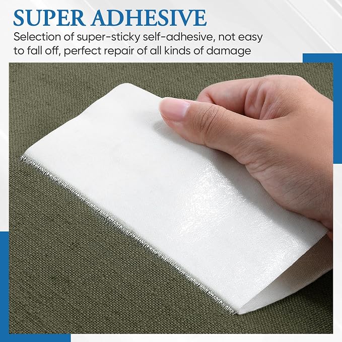 Canvas Repair Patch 5.5 x 8 Inches 6Pcs Self-Adhesive Waterproof Canvas Patch - Image 4