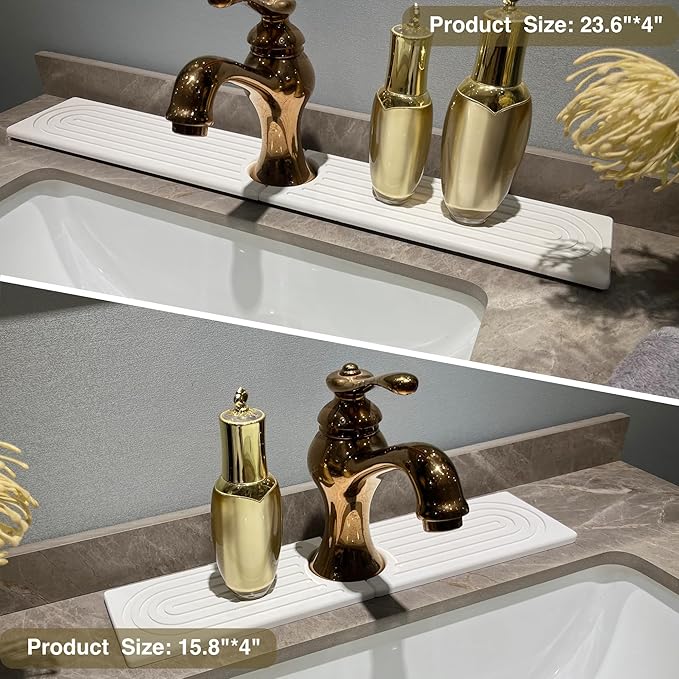 Bar Soap Holder, Diatomite Quick Drying Tray, Kitchen Drying Mat, Faucet Splash - Image 8