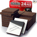 24 Heavy-Duty Felt Furniture Pads 1” 1/4” Thick X-Protector! Square Felt Pads by X-Protector