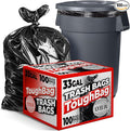 ToughBag 30-33 Gallon Heavy Duty Trash Bags – 33x39" Large Can Liners – Made in by ToughBag