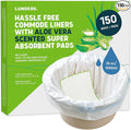 Lunderg Commode Liners with Absorbent Pads by LUNDERG