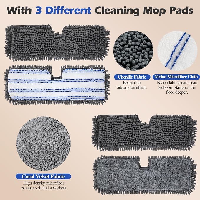 Two Sided Dust Mop Floor Cleaning System, MASTERTOP 360 Microfiber Mop - Image 6