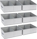 DIMJ Large Closet Shelf Organizer Bins 6 Packs by DiMJ