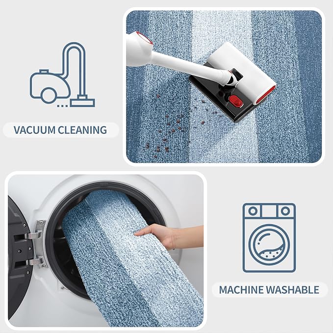 Kitinjoy Indoor Outdoor Door Mat, 48x32 Non-Slip Absorbent Dirt Trapper - Image 6