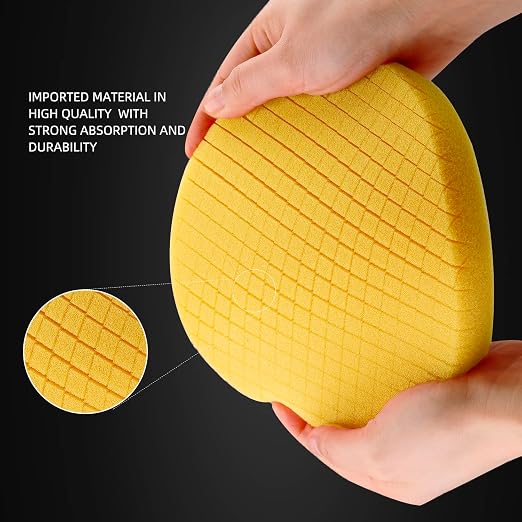 Yellow Medium Cut Pad, Buffing Polishing Pads, SPTA 3Pcs 6.5 Inch Face - Image 4