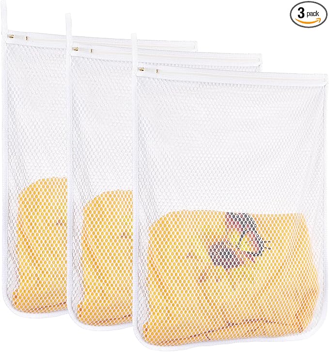 3 pcs Durable Honeycomb Mesh Laundry Bags by RoomyRoc