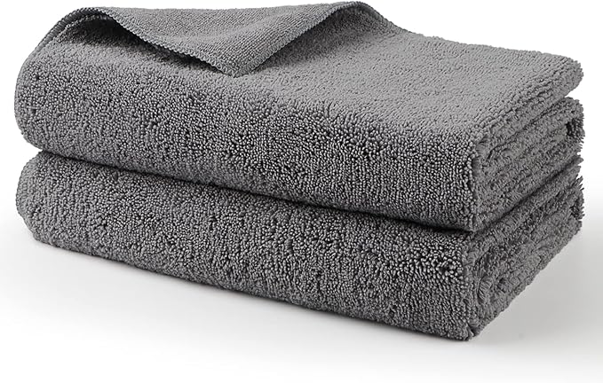HOMEXCEL Professional Large Microfiber Car Drying Towels 2 Pack, Lint Free by HOMEXCEL