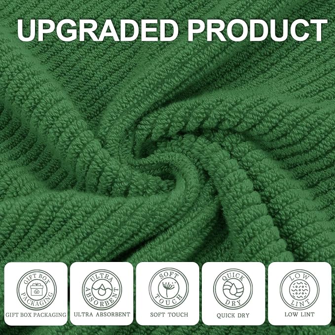 Green Hand Towels for Bathroom - Image 2