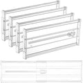 Vtopmart 4 Pack 6" Tall Upgrade Drawer Dividers by Vtopmart