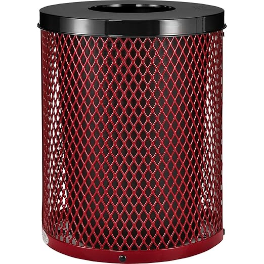 Global Industrial Outdoor Diamond Steel Trash Can by GlobalIndustrial