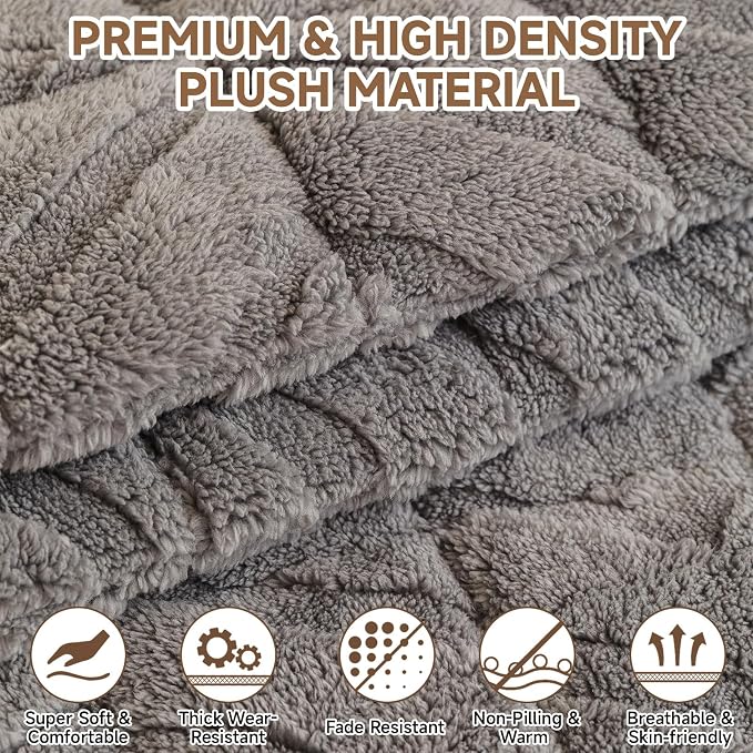 OTOB All Season Couch Cover for Dogs Washable, Non Slip Fuzzy Plush Pet Couch - Image 3