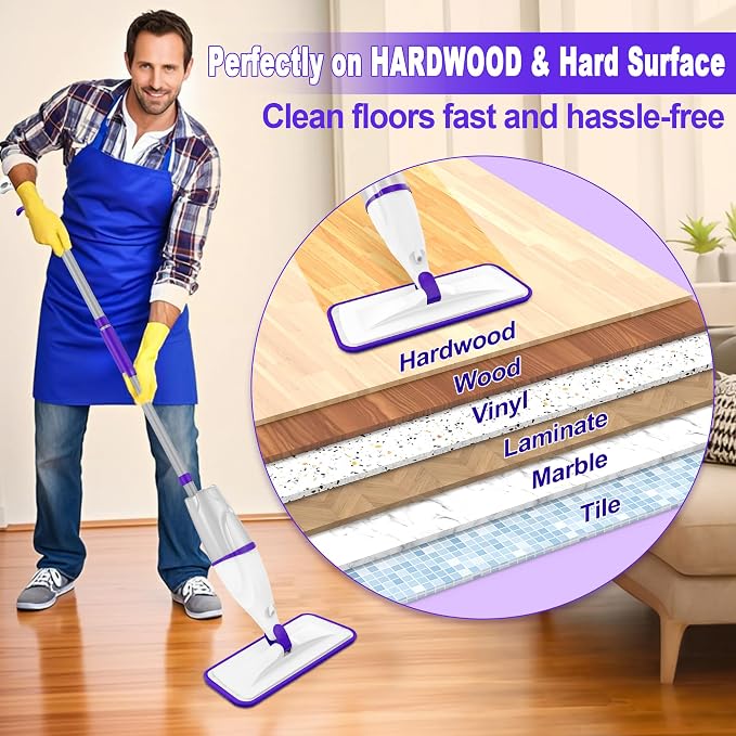Spray Mop for Hardwood Floor Cleaning: EXEGO Wet Mops - Image 7