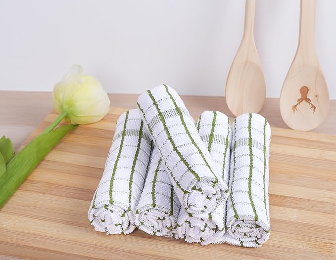 AMOUR INFINI Kitchen Dish Cloths Set of 8 - Image 4