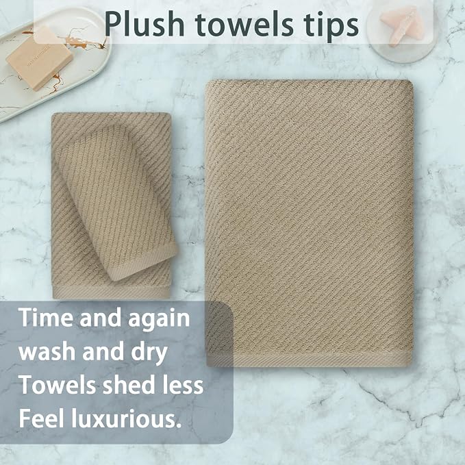 VOOVA & MOVAS Dark Beige Towels - Image 4