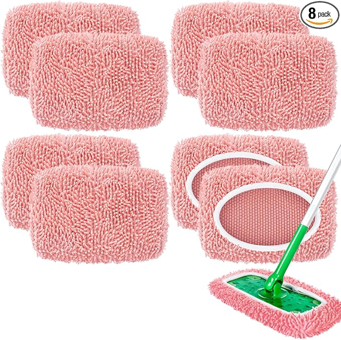 8 Pack Reusable Mop Pads Compatible by Unknown