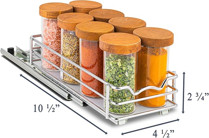 Pull Out Cabinet Organizer for Spices, Cans - Image 3
