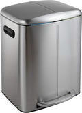 happimess HPM1005A Marco Rectangular 10.5-Gallon Double Bucket Trash Can by Happimess