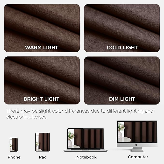 Joydeco Blackout Patio Sliding Door Curtains 108 Inches Long, Grommet Privacy - Image 9