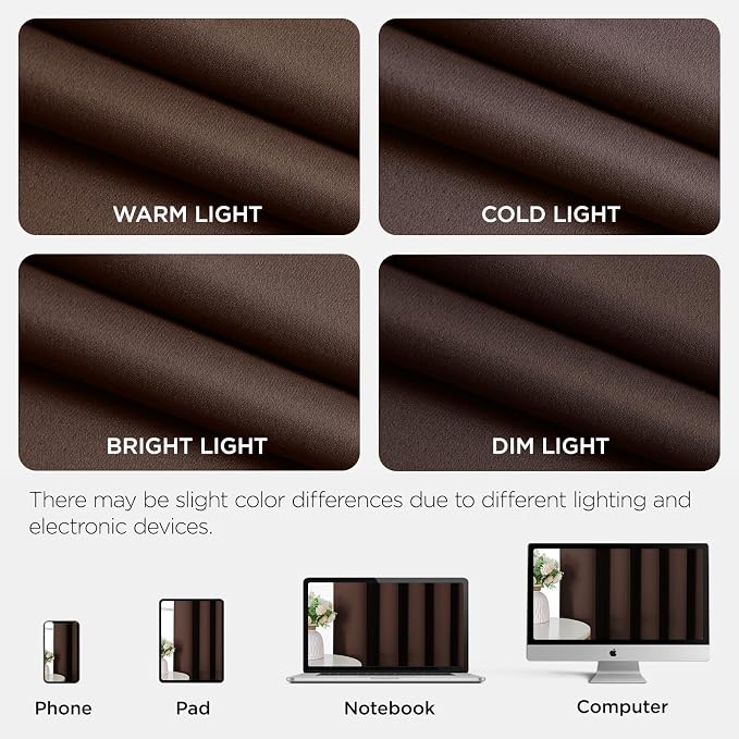 Joydeco Blackout Patio Sliding Door Curtains 90 Inches Long, Grommet Privacy - Image 9
