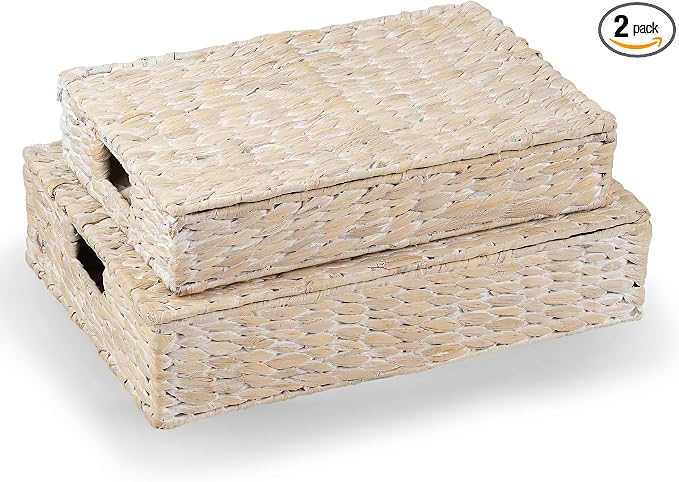 Set of 2 Decorative Storage Boxes by 84ECO