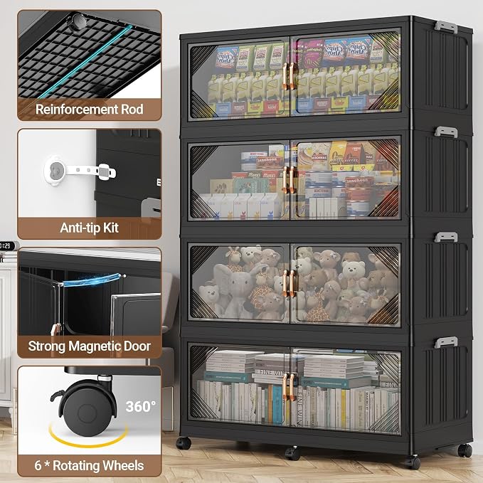220Gal Plastic Stackable Storage Bins - Image 5