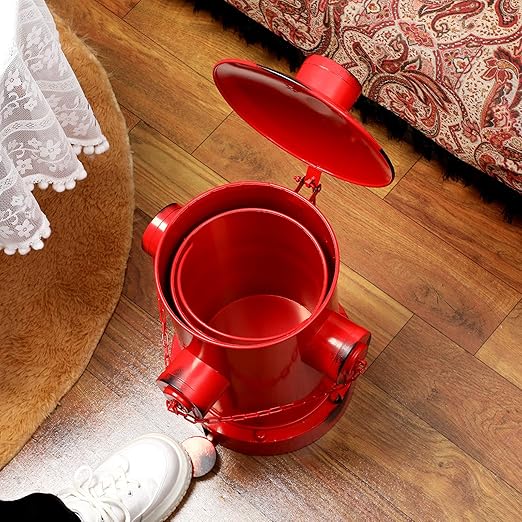 Hoolerry Fire Hydrant Trash Can Retro Creative Garbage Can - Image 4