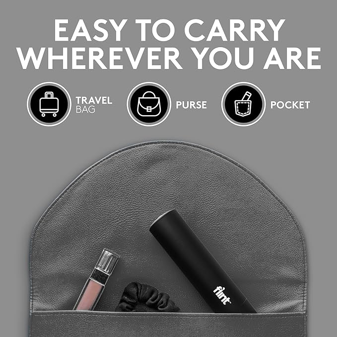 Flint Classic Black Retractable Mini Lint Roller - Image 5