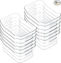 Clear Plastic Storage Bins, Refrigerator, Organizer Bins by CiWiVOKi
