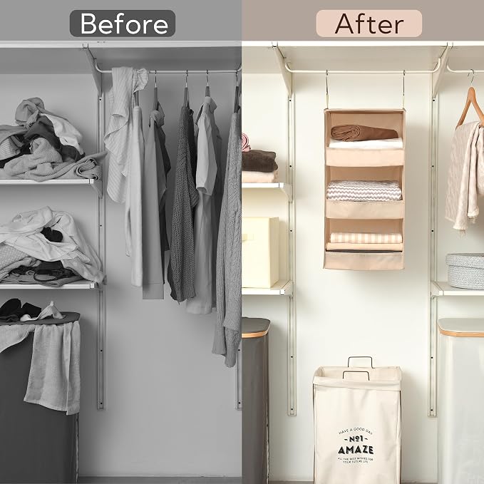 GRANNY SAYS 3-Shelf Hanging Closet Organizer, Closet Organizers and Storage - Image 7