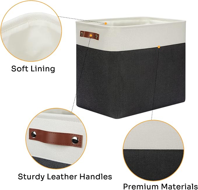 DULLEMELO Extra Large Storage Baskets, Fabric Storage Bins - Image 6
