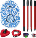 Spin Mop Handle, Mop Heads Replacements, Scrubber Mop Head and Mop Base by ProfessionalCleaningSupplier
