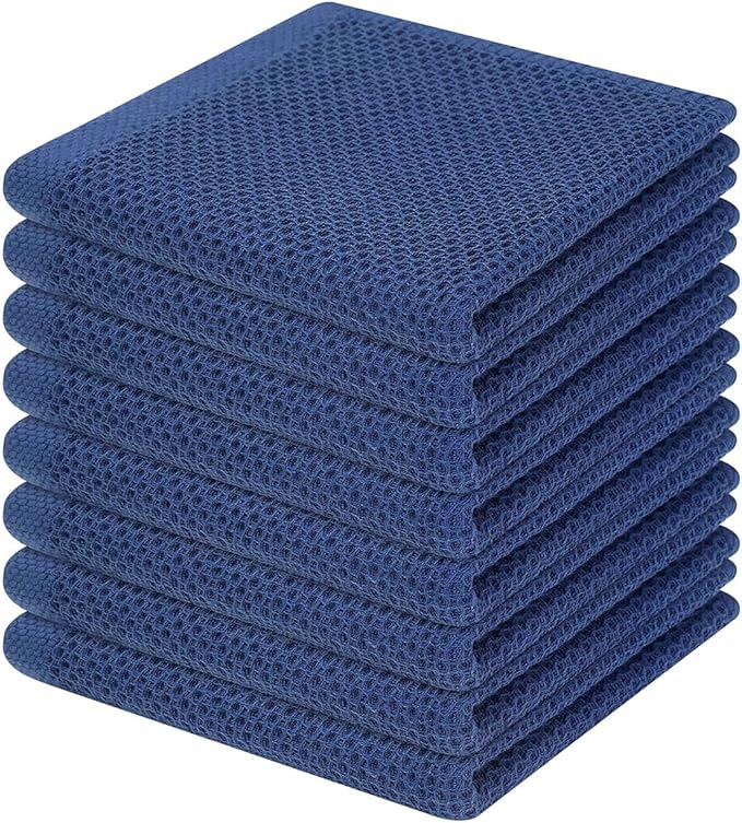 Homaxy 100% Cotton Waffle Weave Kitchen Dish Cloths, Ultra Soft Absorbent Quick by Homaxy