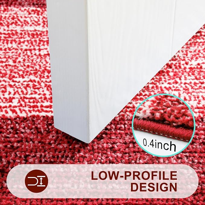 Kitinjoy Indoor Outdoor Door Mat, 40x32 Non-Slip Absorbent Dirt Trapper - Image 4