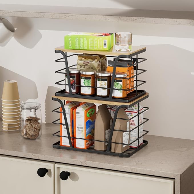 2 Pack Extra Large Pantry Storage Organizers, Pantry Baskets organization - Image 4