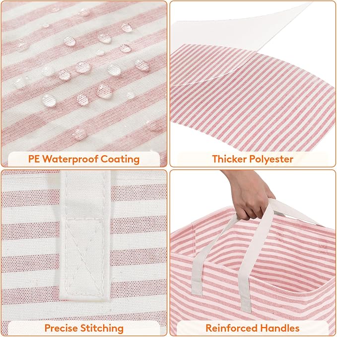 Lifewit 3 Pack Laundry Hamper Large Collapsible Laundry Baskets, Freestanding - Image 5