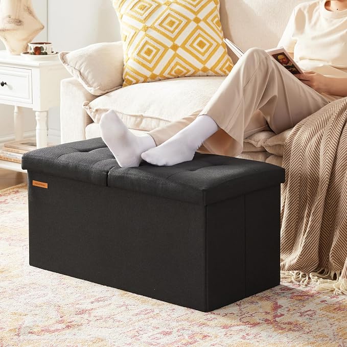 HAUSFRAU - 30 Inches Storage Ottoman Bench - Image 6