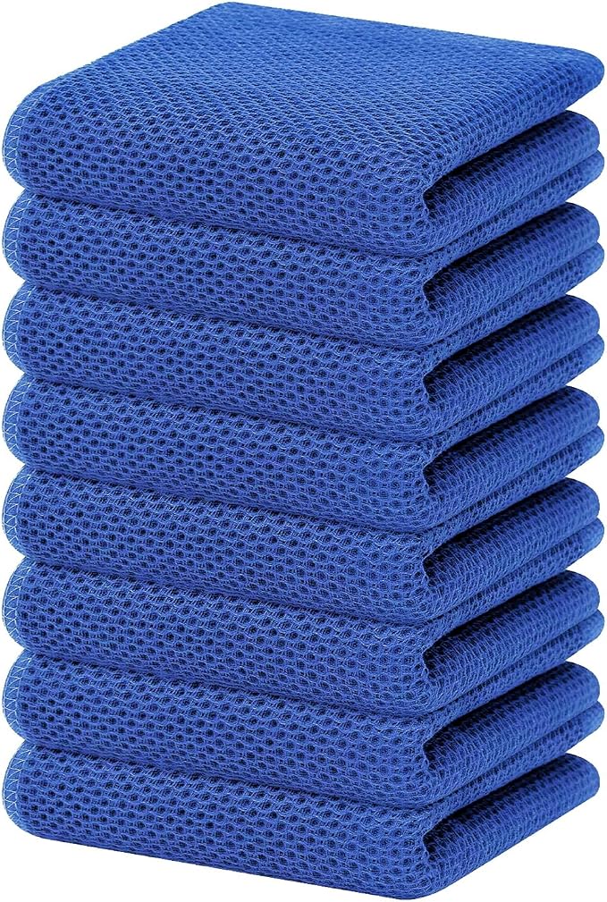 Homaxy 100% Cotton Waffle Weave Kitchen Dish Towels, Ultra Soft Absorbent Quick by Homaxy