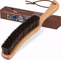 Lint Brush for Clothes with 100% Soft Horse Hair Bristle, Large Beech Wood by TAKAVU