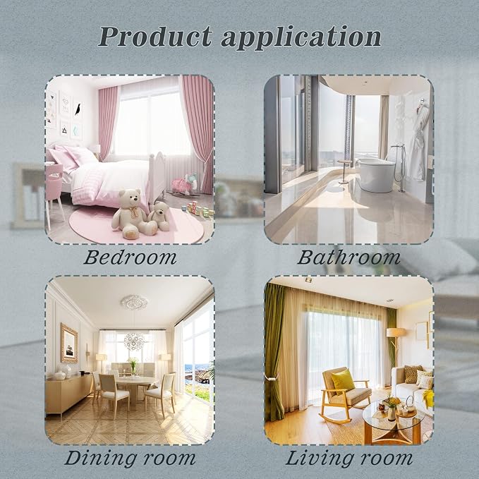 Hion Magnetic Curtain Tiebacks Grey 2pcs, Curtain Tiebacks Buckles Holdbacks - Image 6