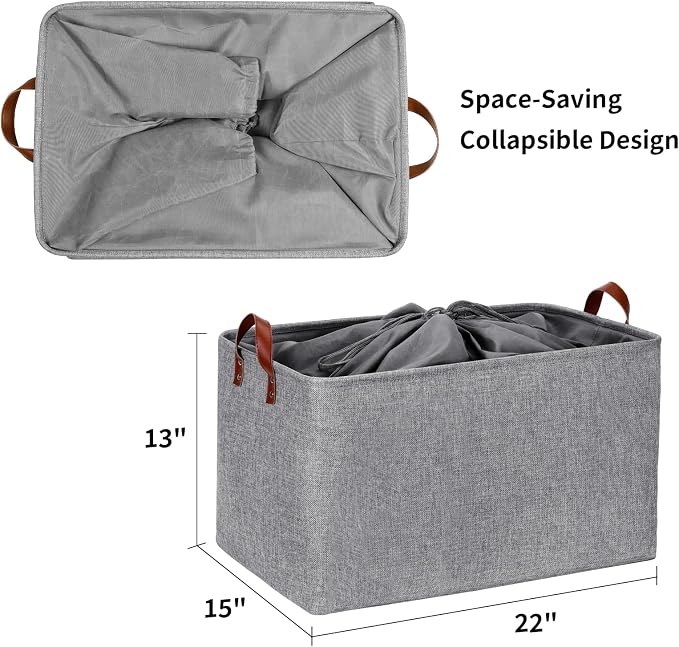 DULLEMELO Extra Large Grey Basket - Image 5